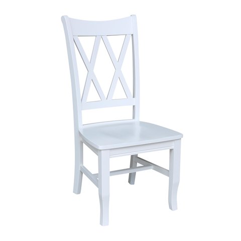 Double X Back Chair (All White)